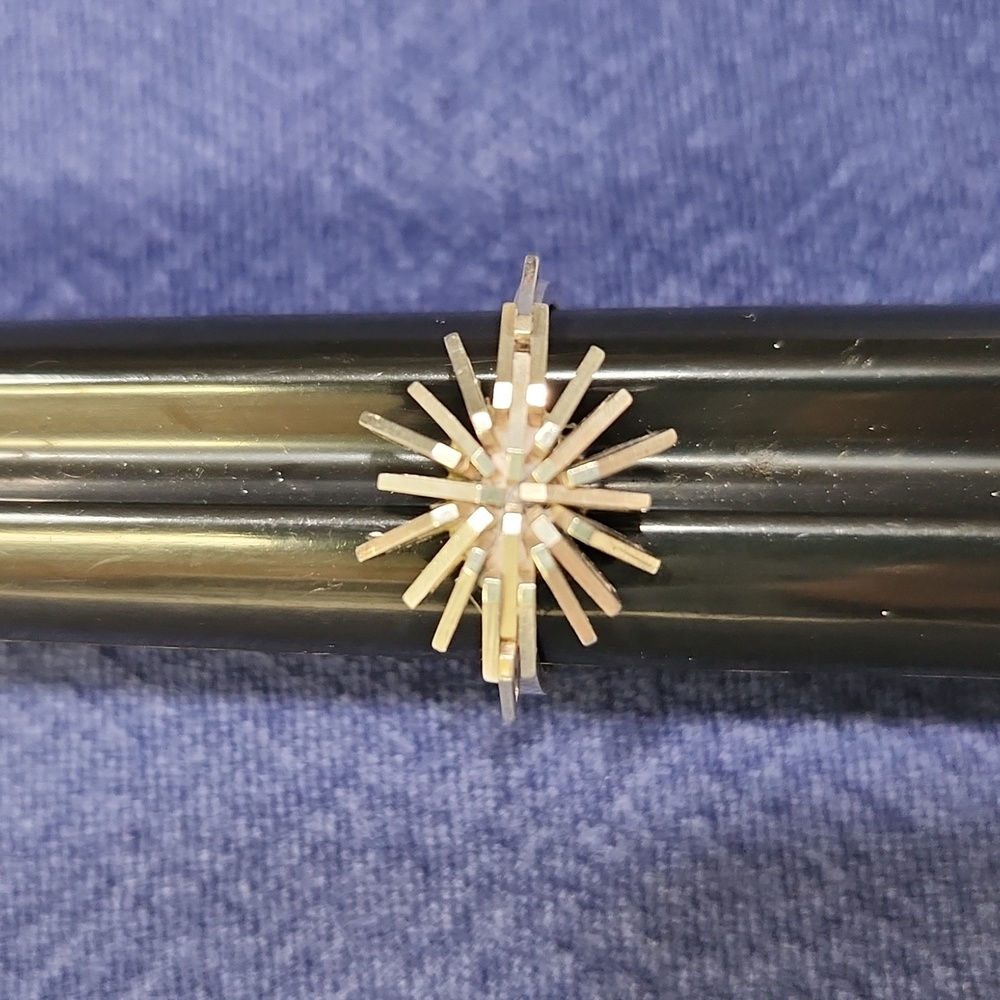 Starburst design 925 silver ring